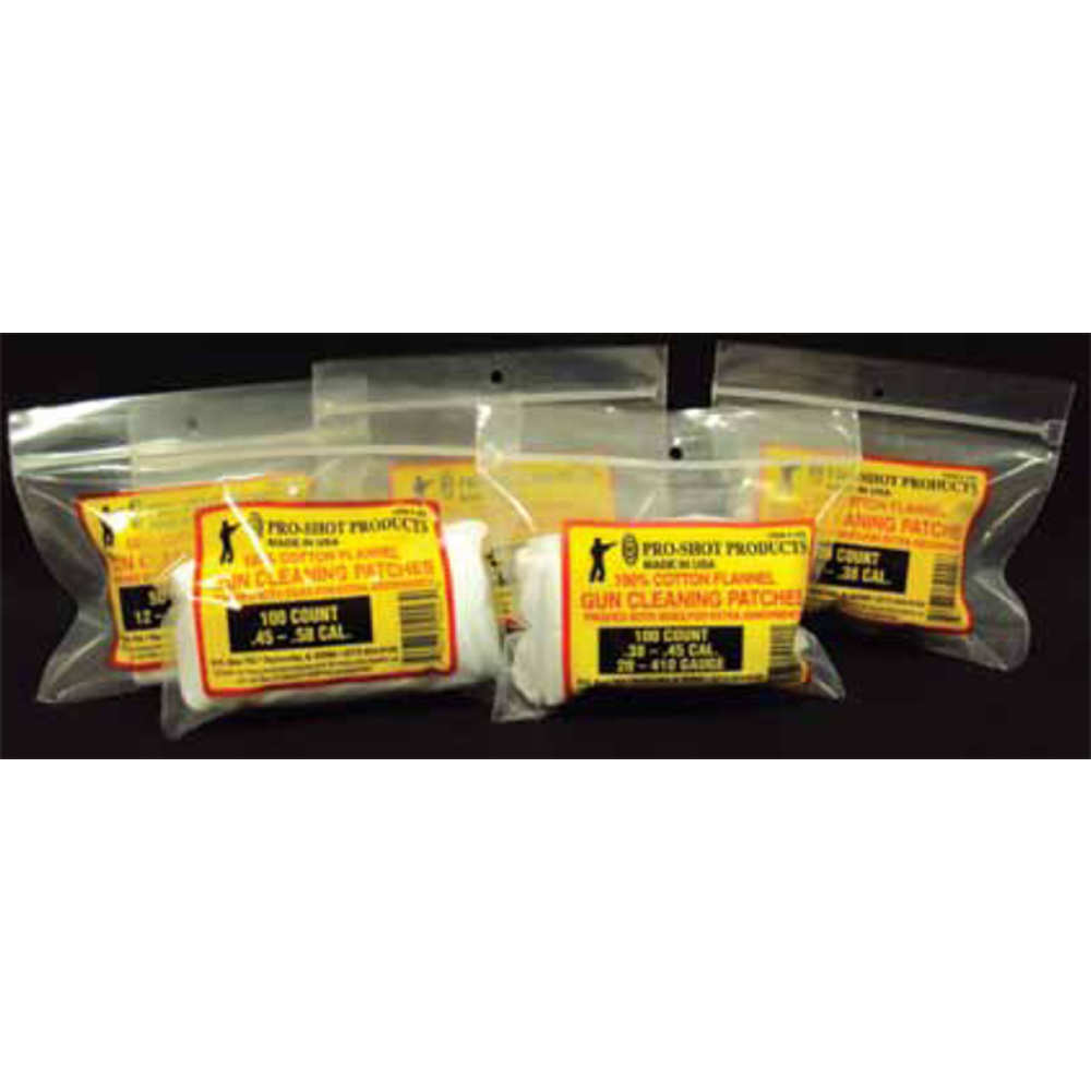 Cleaning Equipment Pro Shot Products 4.50" CLEANING PATCHES .45-48 CAL BP 100CT • Model: 4.50"